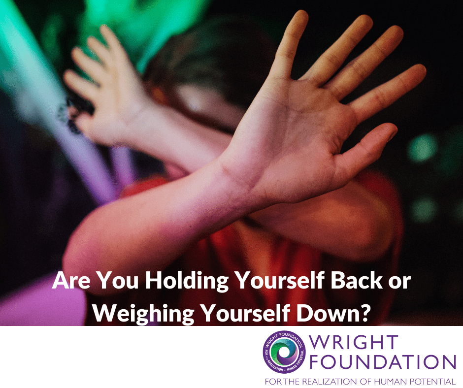 Are you holding yourself back? Holding back in a relationship or your career can keep you from getting what you want out of life.